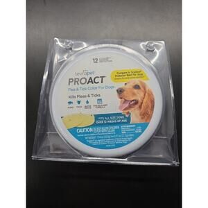 Tevrapet ProAct Fits All Dogs Over 12 Weeks Flea And Tick Collar 2 Pack